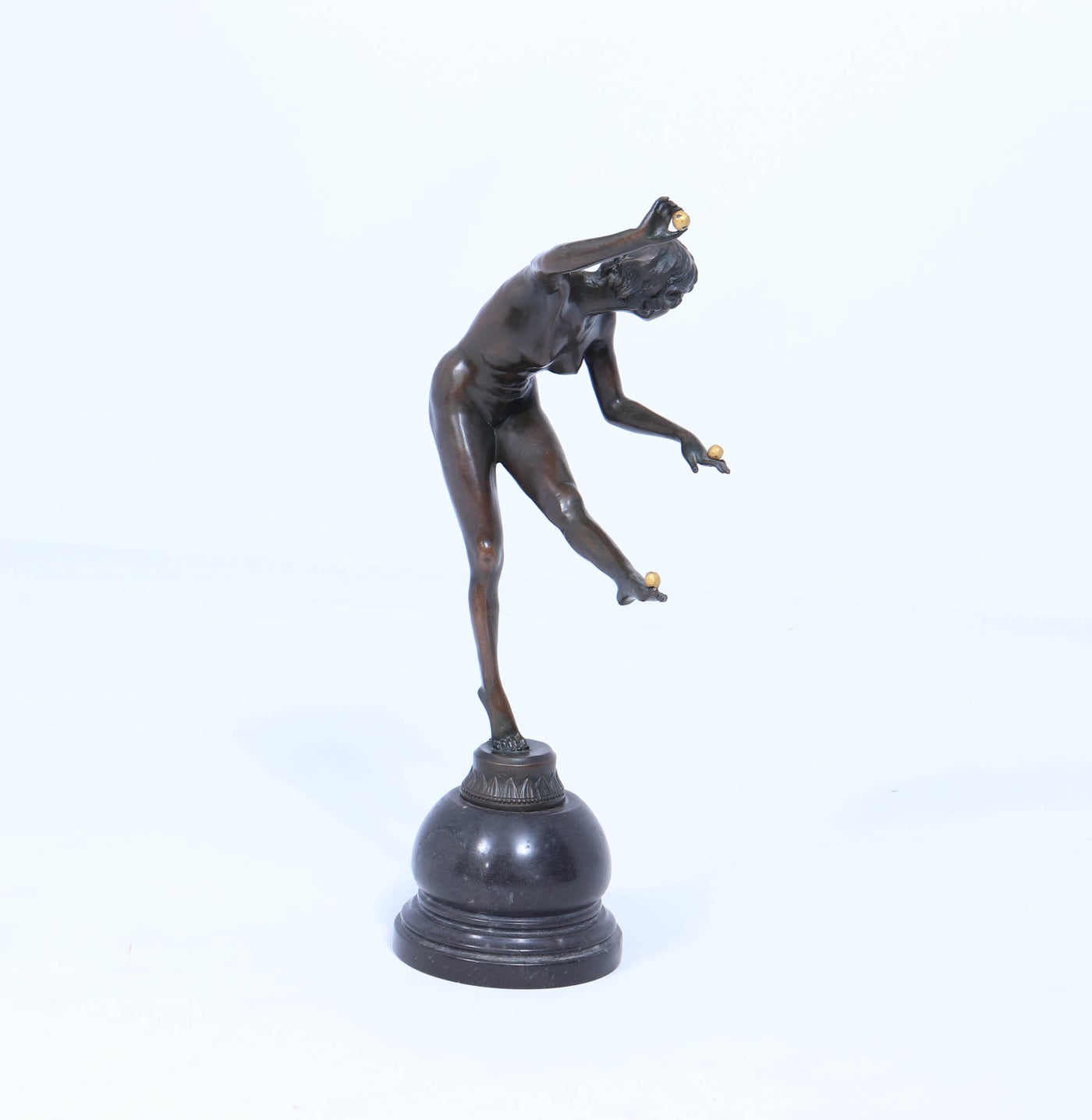 French Art Deco Bronze Sculpture of the Juggler