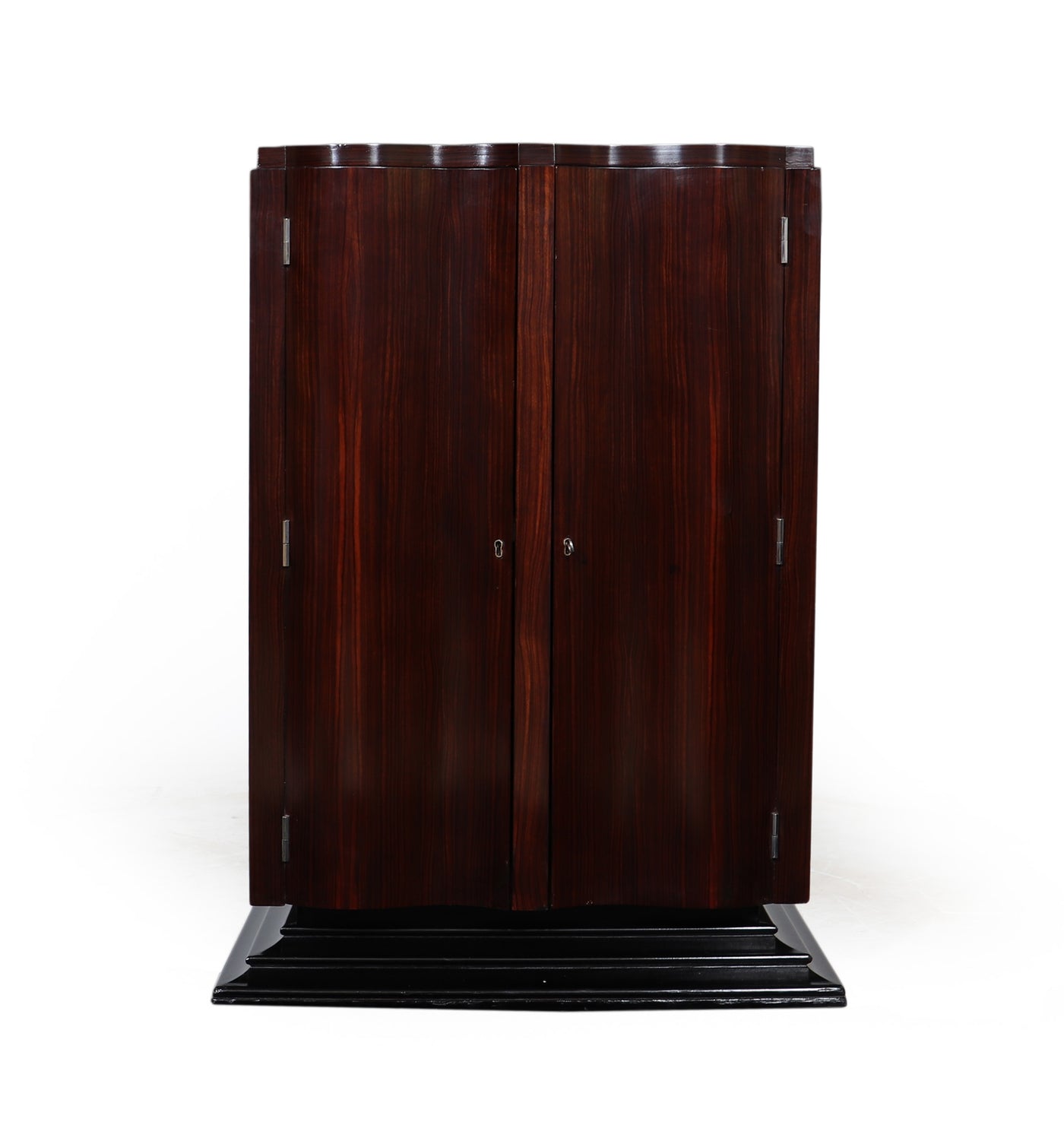 French Art Deco Cabinet in Macassar Ebony front