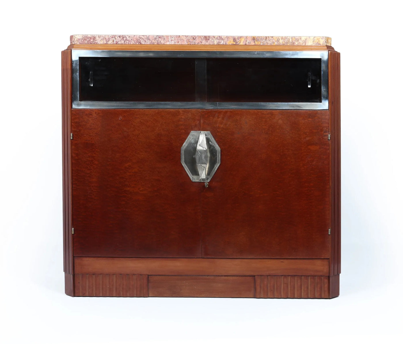 French Art Deco Cabinet in Pomelle Sapele