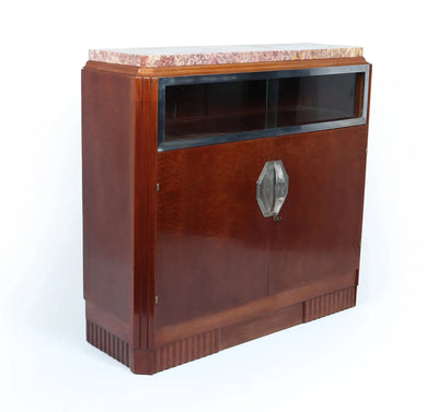 French Art Deco Cabinet in Pomelle Sapele