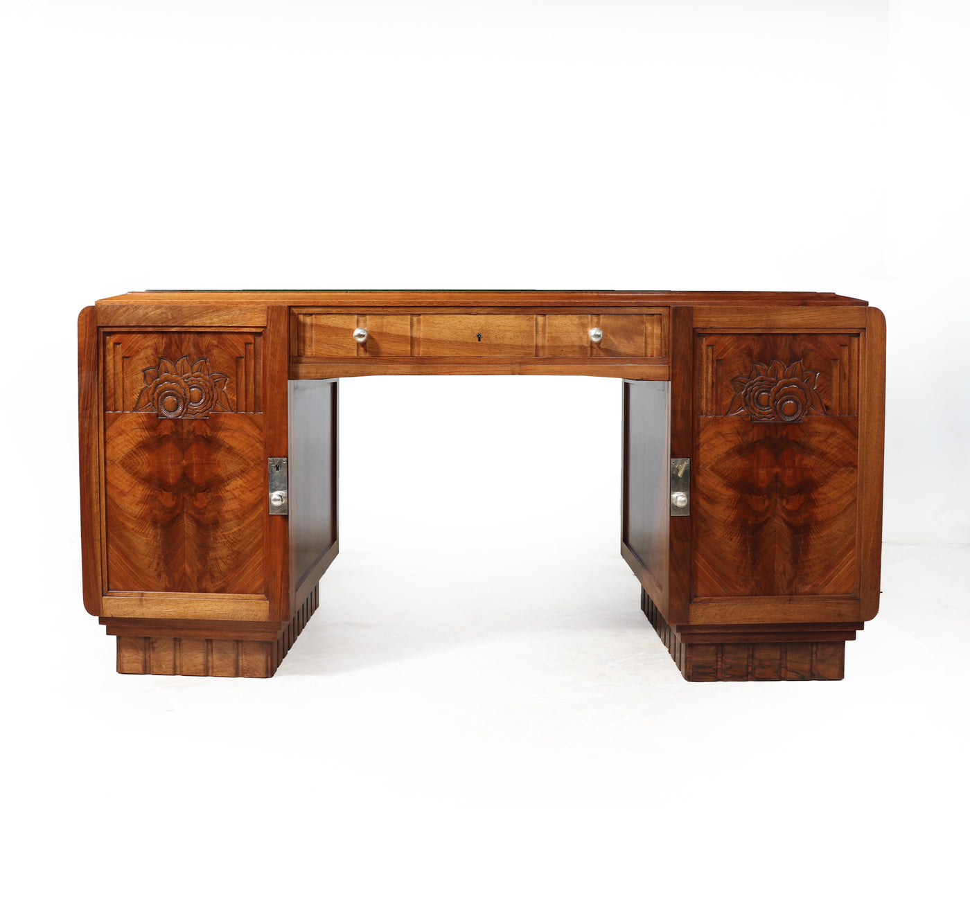 French Art Deco Desk in Walnut