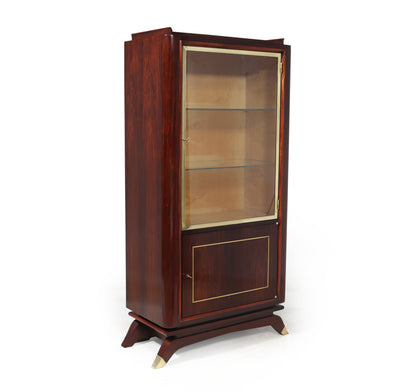 French Art Deco Display cabinet in Rosewood