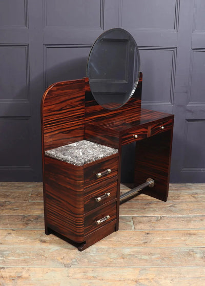 French Art Deco Dressing Table in Macassar Ebony room