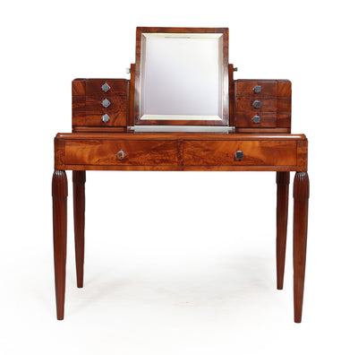 French Art Deco Dressing Table in  Walnut front