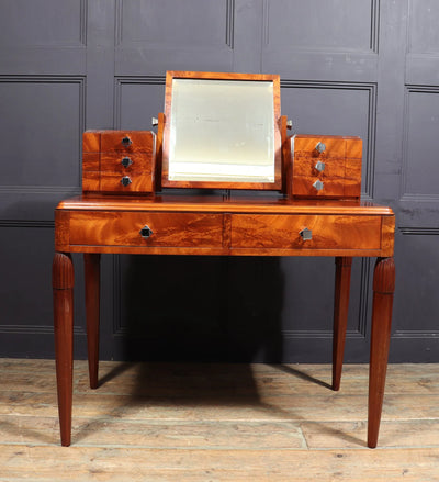 French Art Deco Dressing Table in  Walnut room