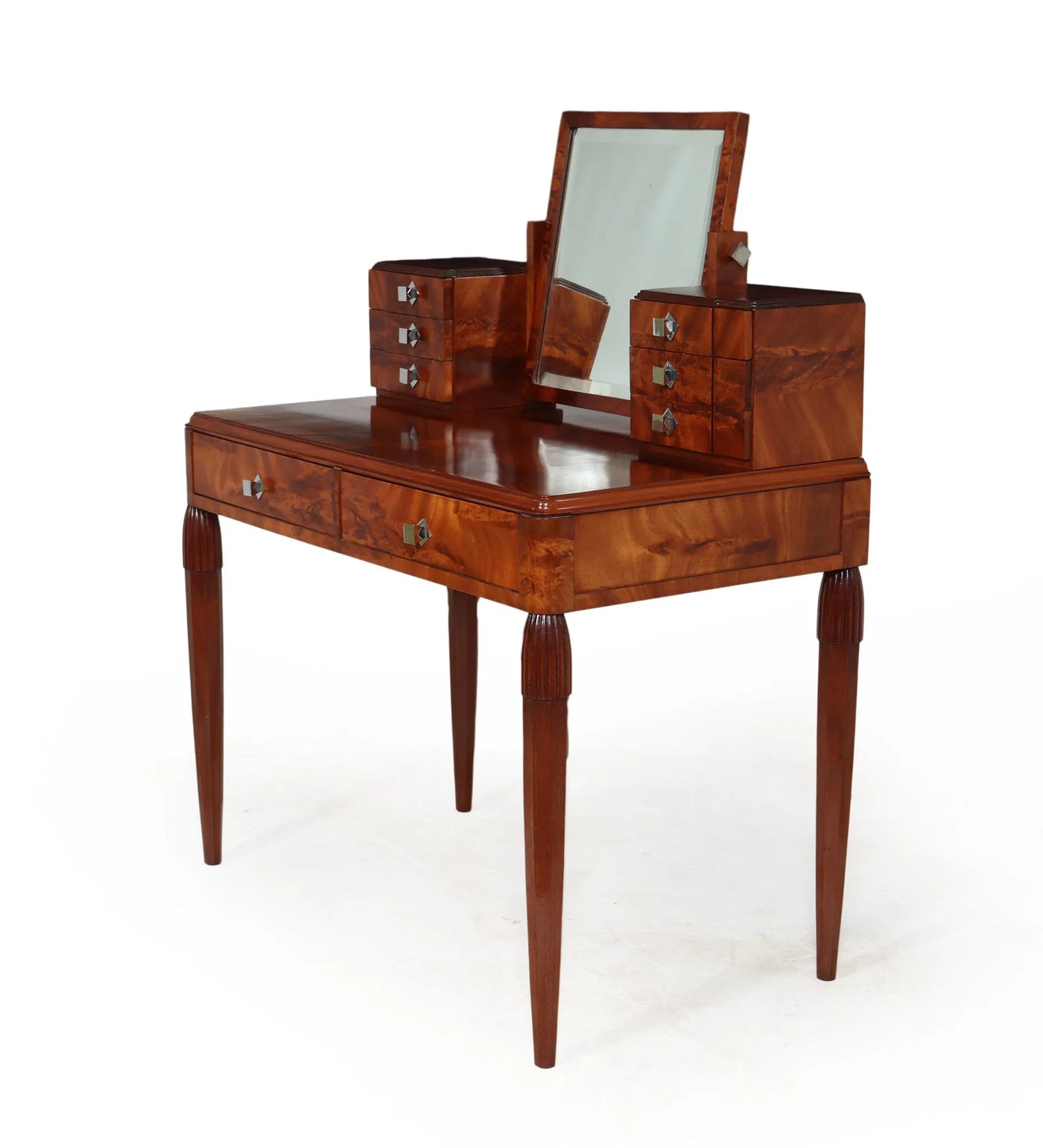 French Art Deco Dressing Table in  Walnut