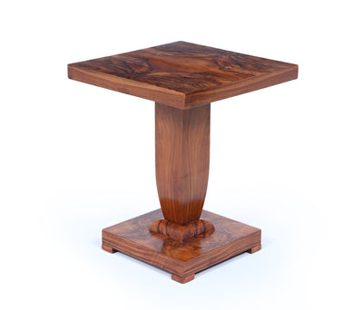 French Art Deco Figured Walnut Cocktail Table, c.1925