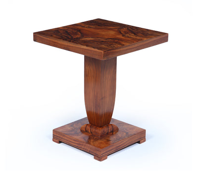 French Art Deco Figured Walnut Cocktail Table, c.1925