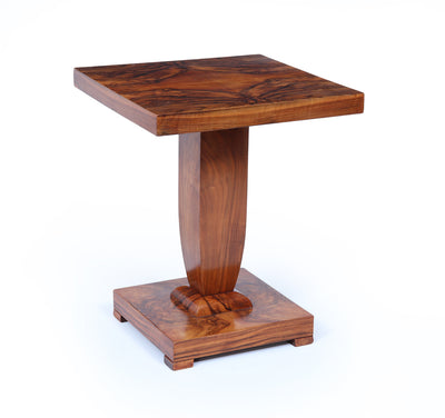 French Art Deco Figured Walnut Cocktail Table, c.1925