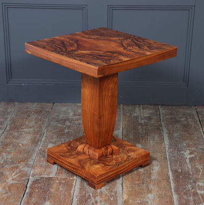 French Art Deco Figured Walnut Cocktail Table, c.1925