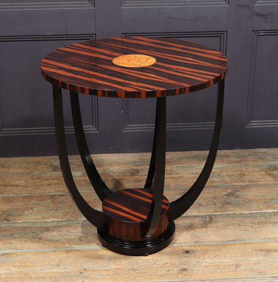 French Art Deco Macassar Ebony side Table room