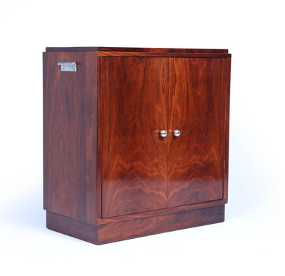 French Art Deco Revolving Cocktail Cabinet