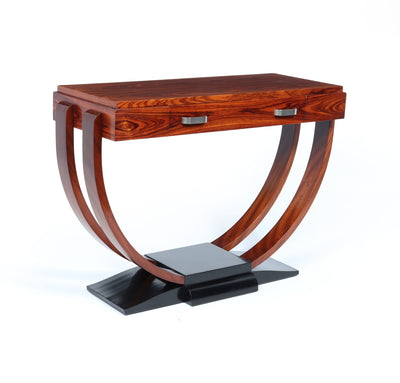 French Art Deco Rosewood Console Table