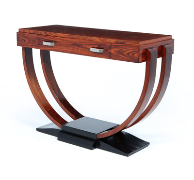 French Art Deco Rosewood Console Table