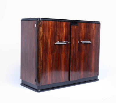 French Art Deco Sideboard in Macassar Ebony