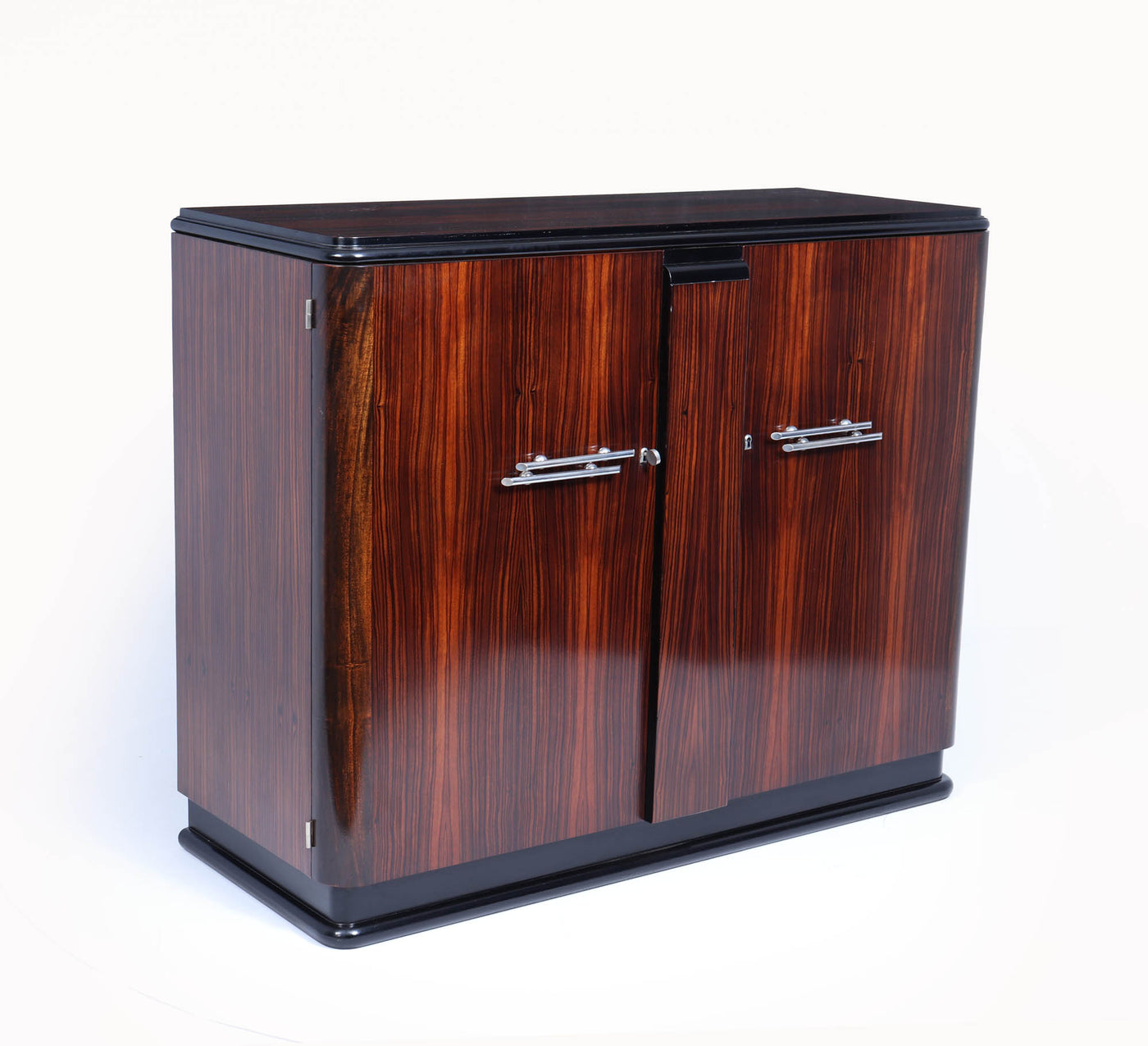 French Art Deco Sideboard in Macassar Ebony