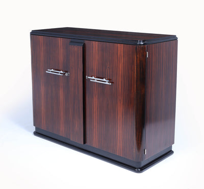 French Art Deco Sideboard in Macassar Ebony