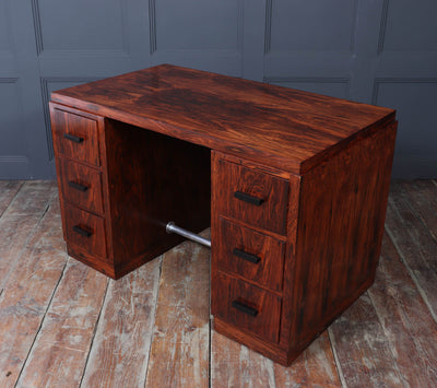 French Art Deco Six Drawer Desk