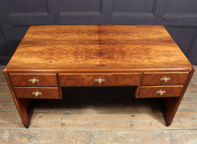 French Art Deco Walnut Desk