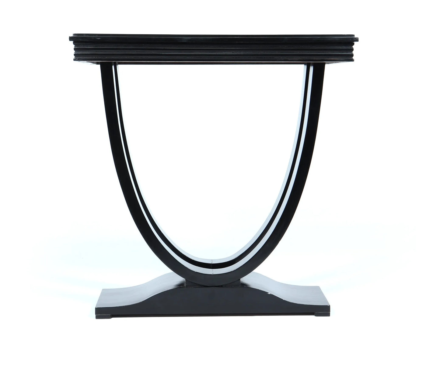 French Art Deco table in Ebonised Piano lacquer