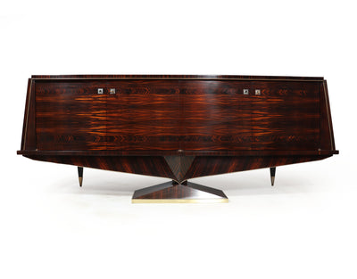 French Mid century Sideboard in Macassar Ebony front