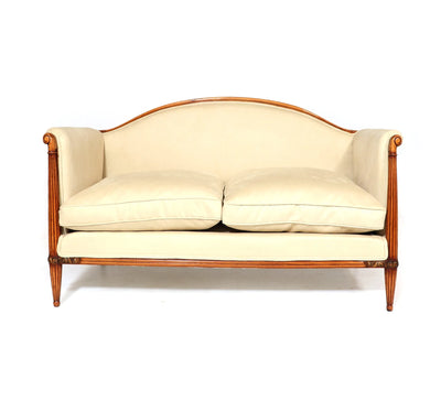 French Art Deco Sofa in the Manner of Maurice Dufrene front