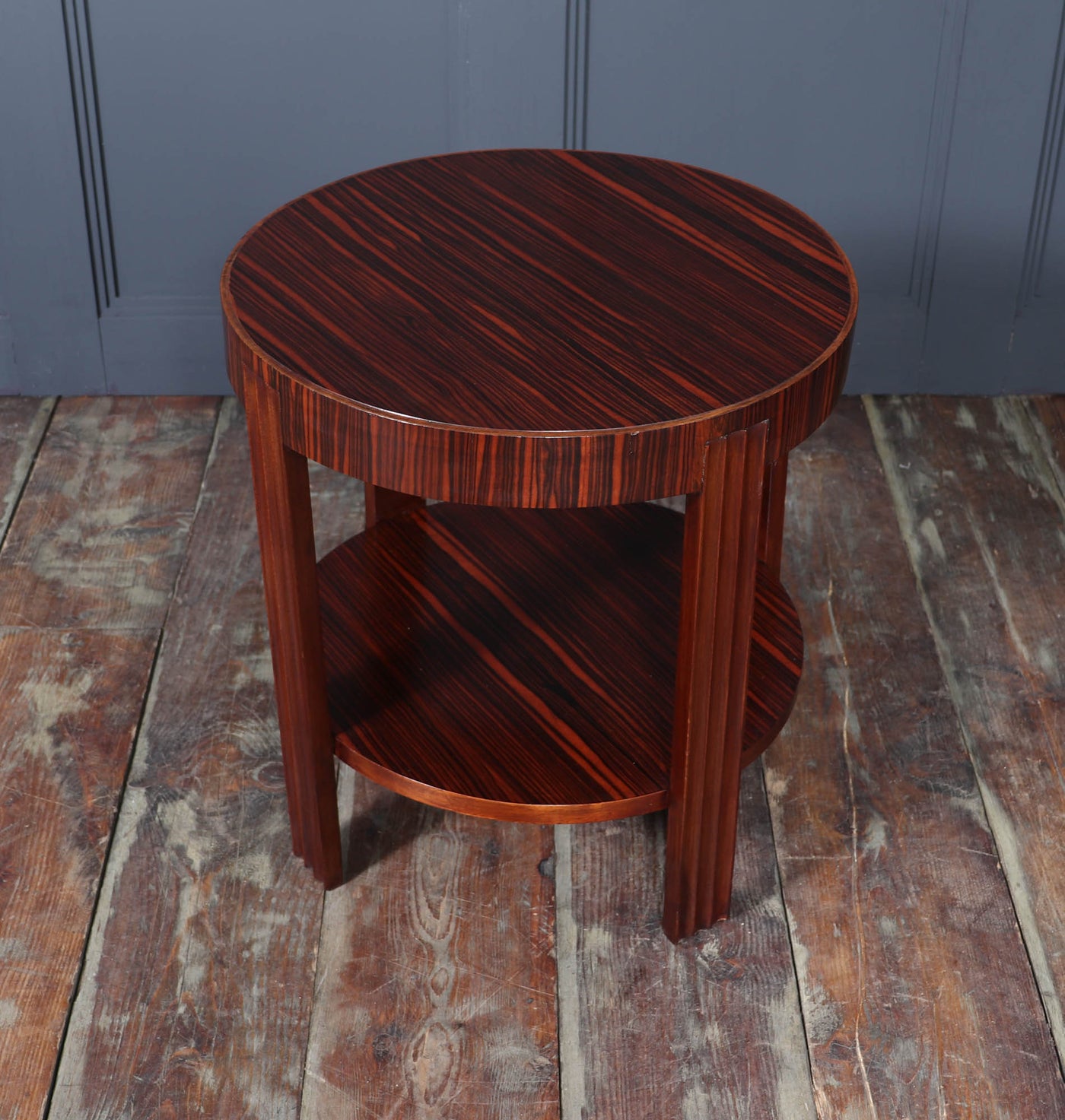 French Art Deco Macassar Ebony Table