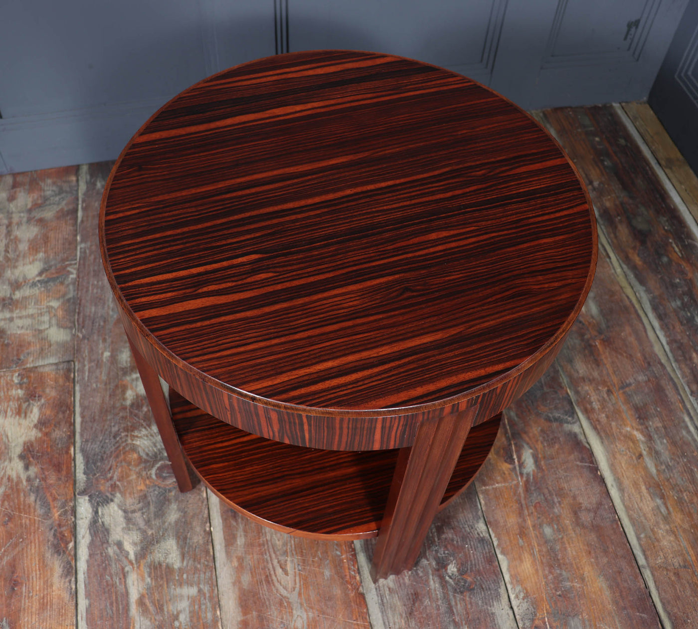 French Art Deco Macassar Ebony Table