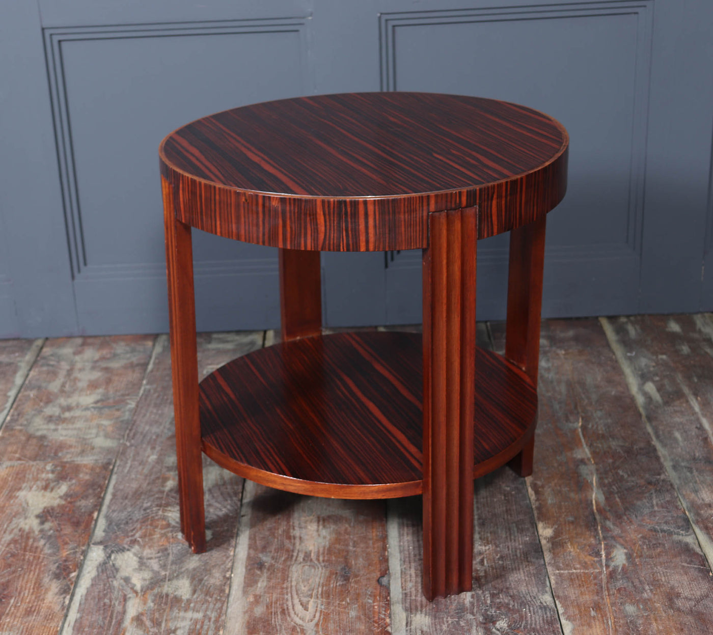 French Art Deco Macassar Ebony Table