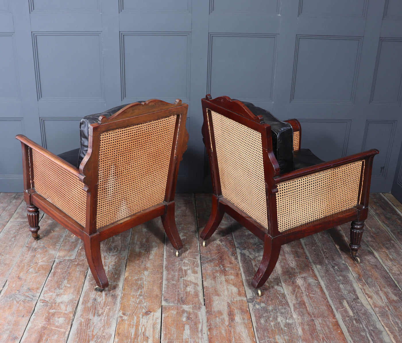 Pair of Regency Library Arm Chairs