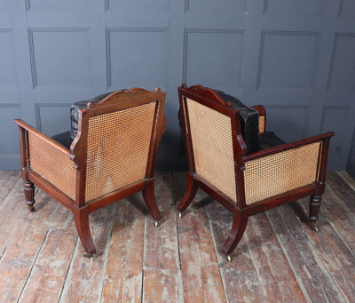 Pair of Regency Library Arm Chairs