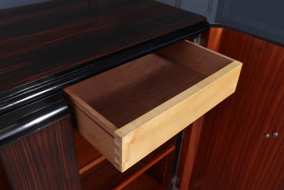 French Art Deco Sideboard in Macassar Ebony