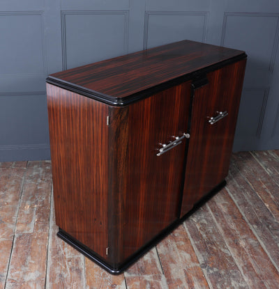 French Art Deco Sideboard in Macassar Ebony