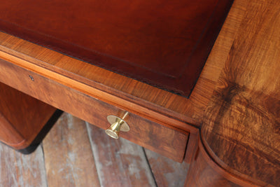 Art Deco Walnut Desk by Waring and Gillows