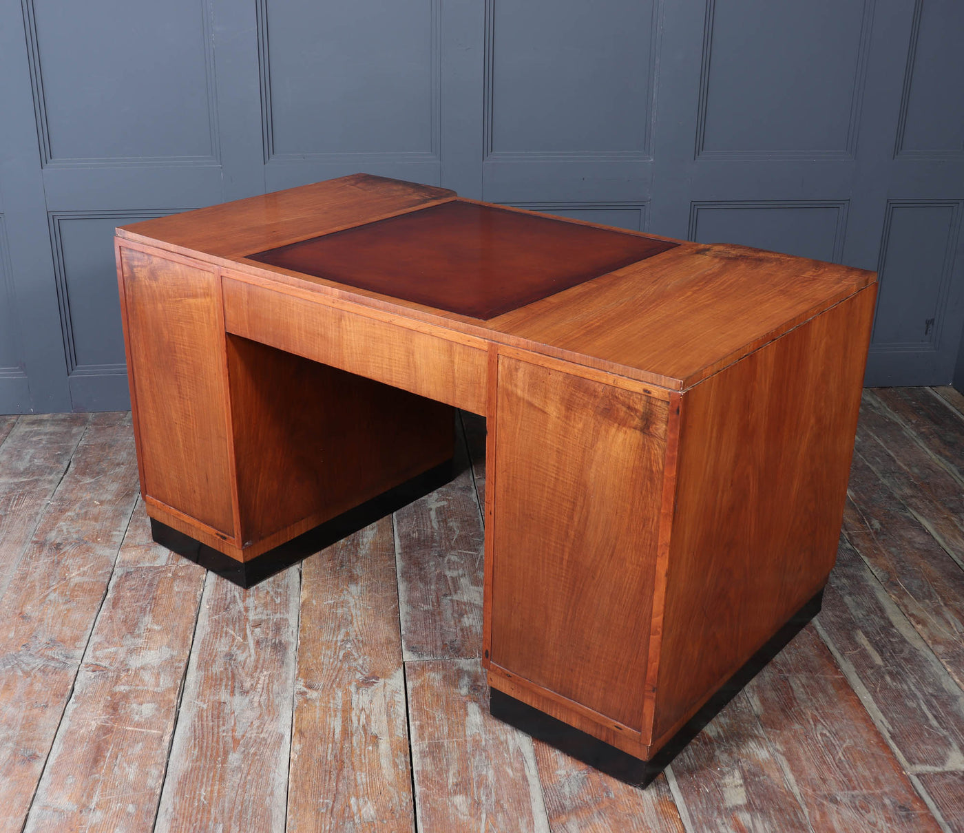 Art Deco Walnut Desk by Waring and Gillows