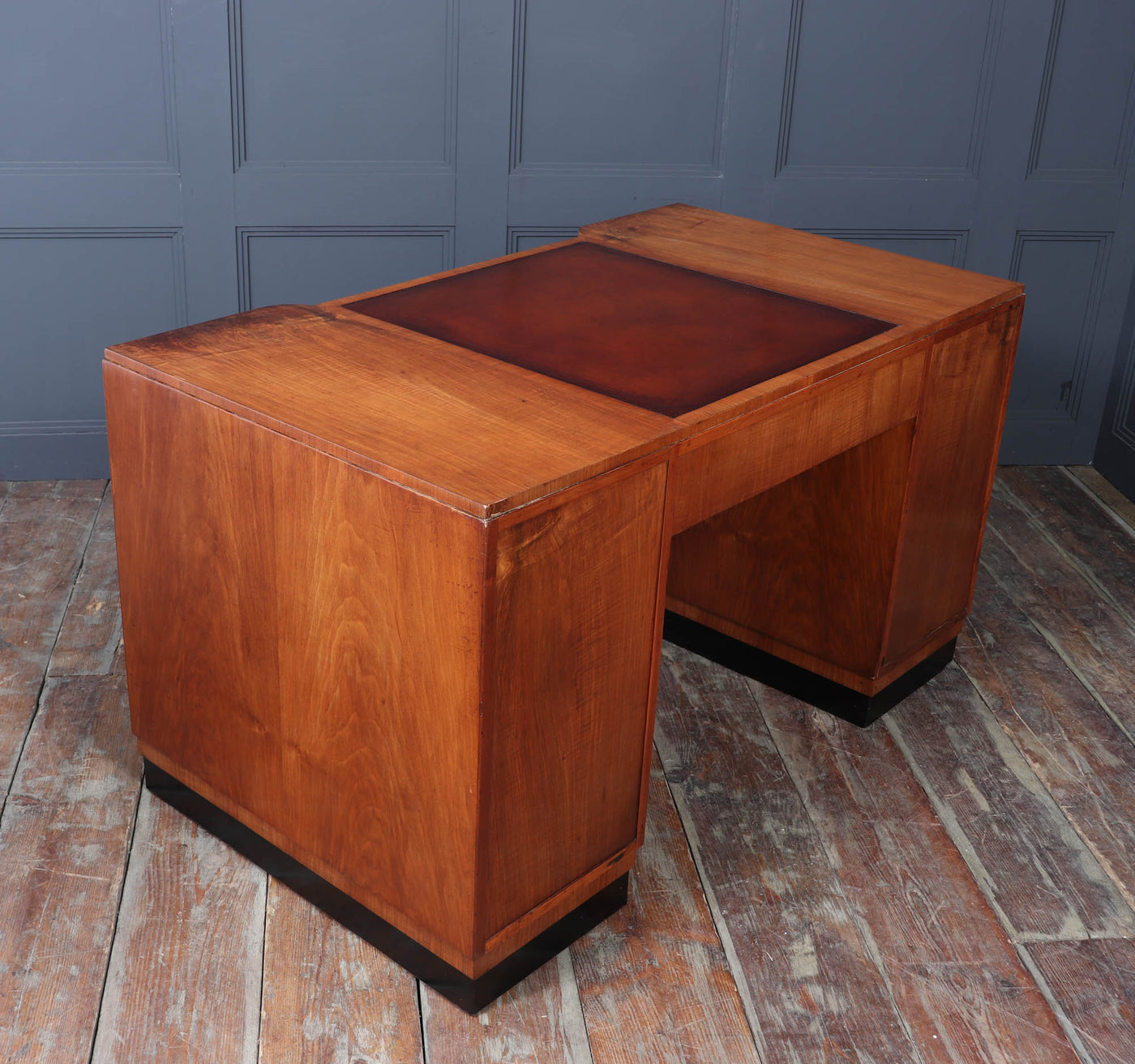 Art Deco Walnut Desk by Waring and Gillows