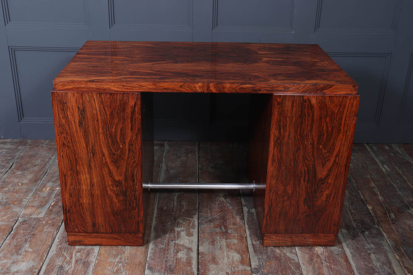 French Art Deco Six Drawer Desk