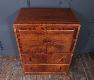 Art Deco Tallboy in Walnut