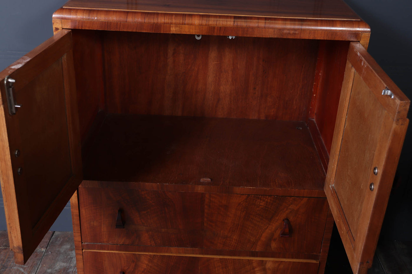 Art Deco Tallboy in Walnut