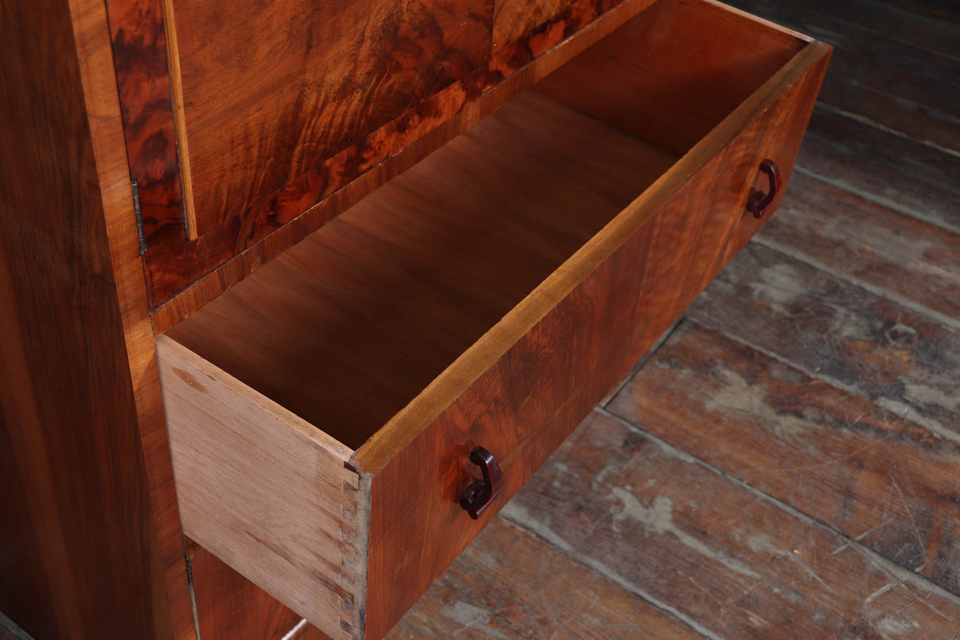 Art Deco Tallboy in Walnut