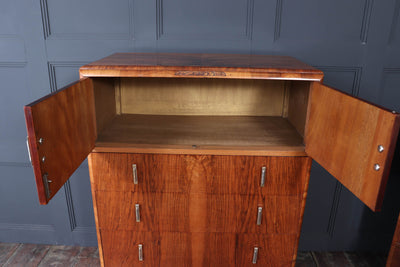 Art Deco Walnut Tallboy c1930