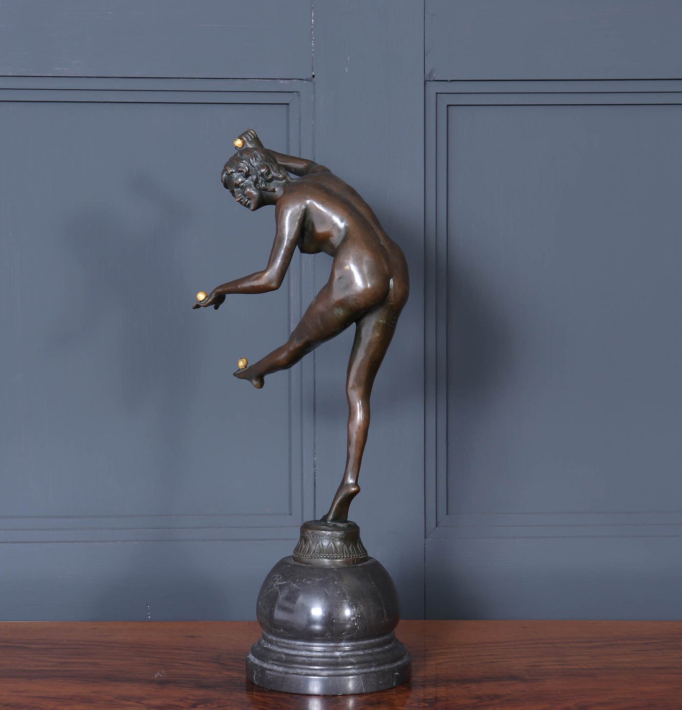 French Art Deco Bronze Sculpture of the Juggler