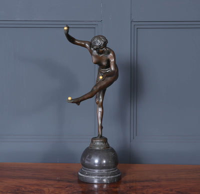 French Art Deco Bronze Sculpture of the Juggler