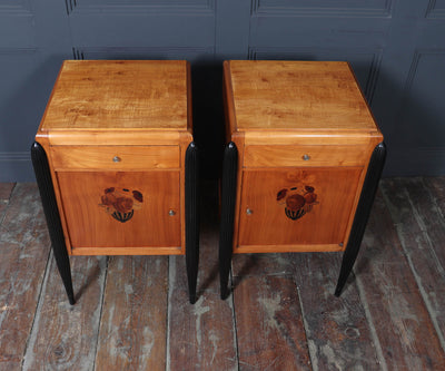 Pair of French Art Deco Bedside Cabinets