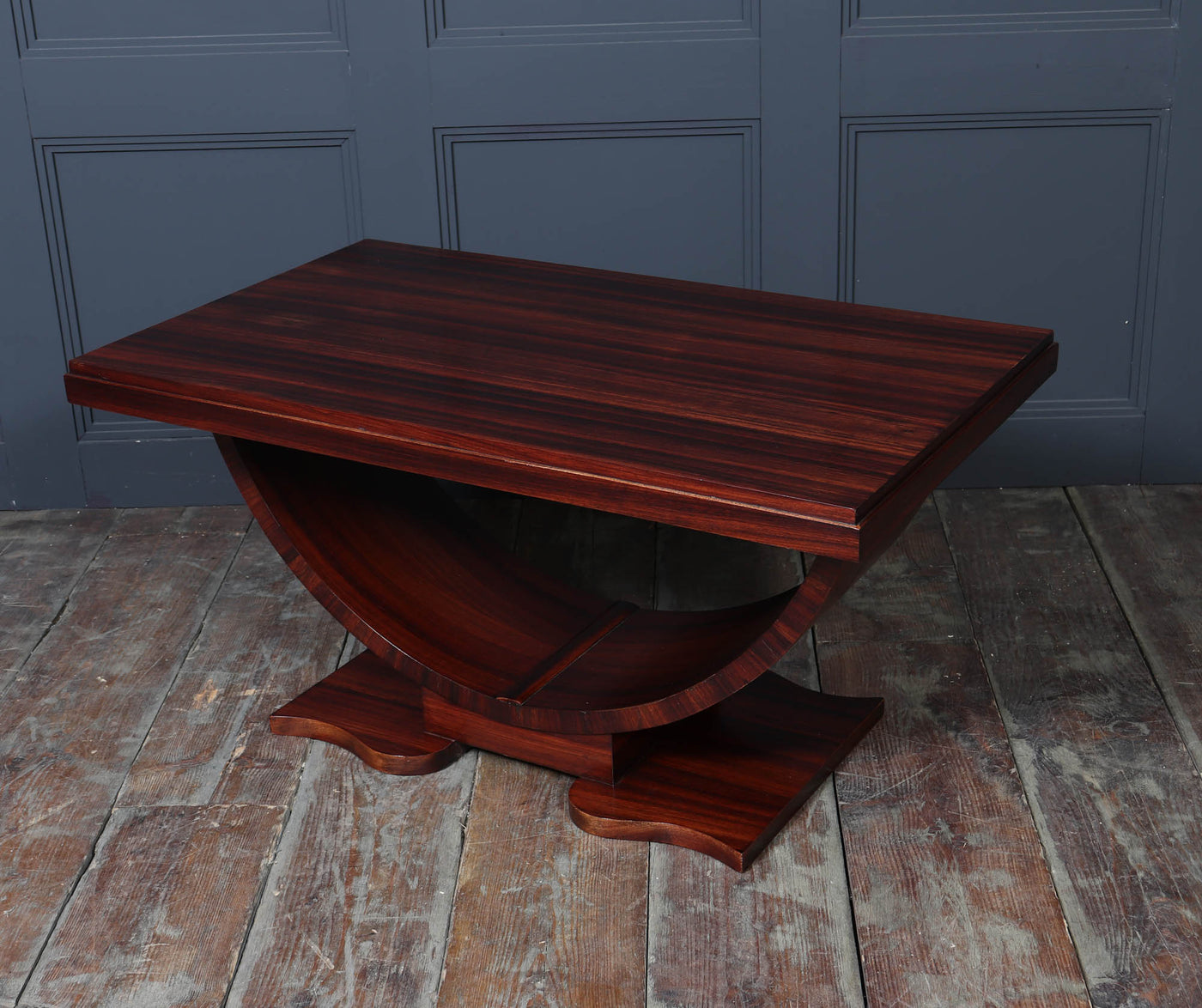 French Art Deco U Base Coffee Table