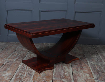 French Art Deco U Base Coffee Table