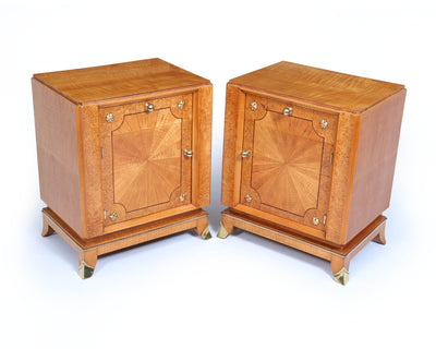 Pair Of French Art Deco Bedside Cabinets