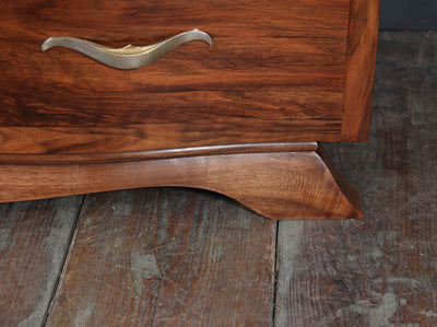 French Art Deco Walnut Chest of Drawers 