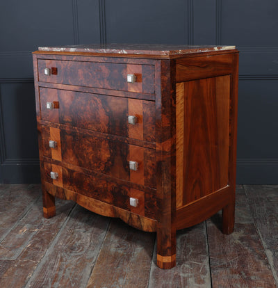 Burr Walnut Art Deco Chest of Drawers