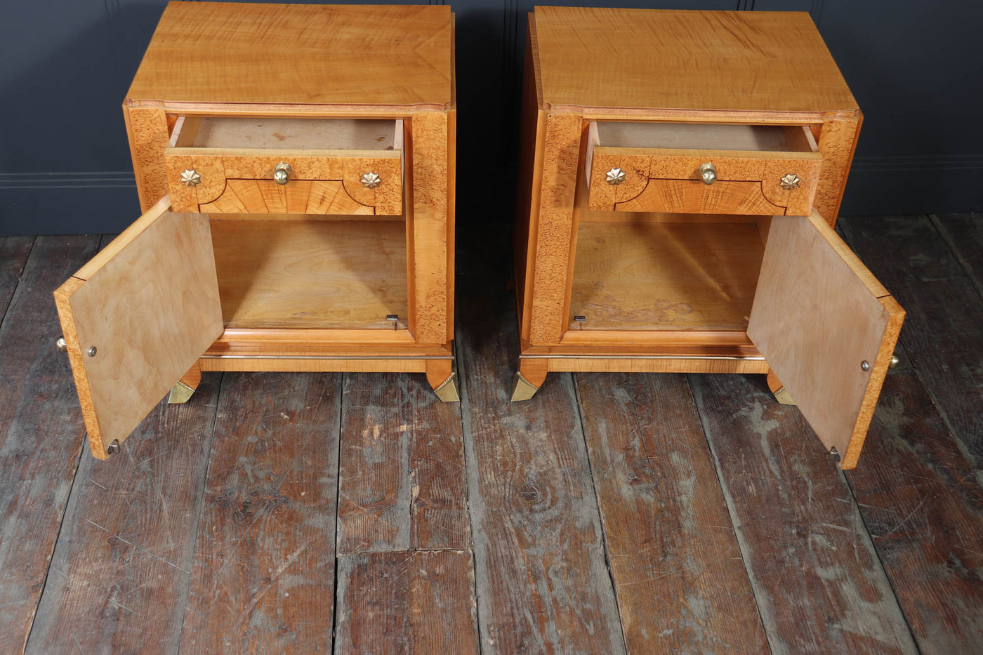 Pair Of French Art Deco Bedside Cabinets